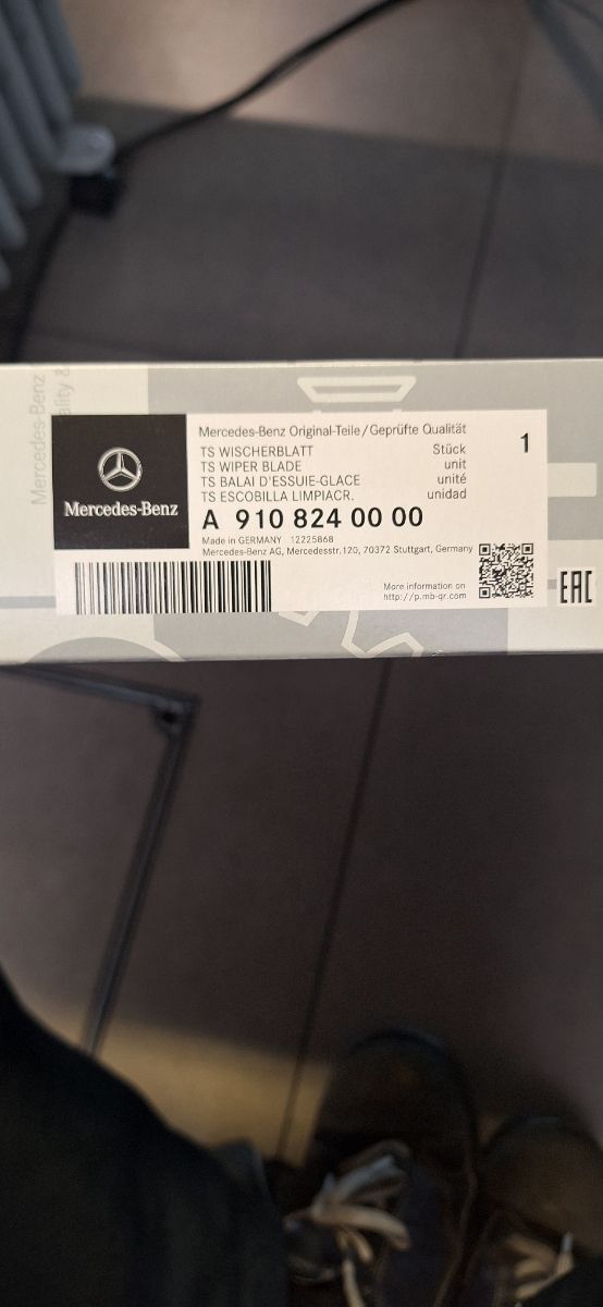 Juego de escobillas delanteras Sprinter 910 y 907