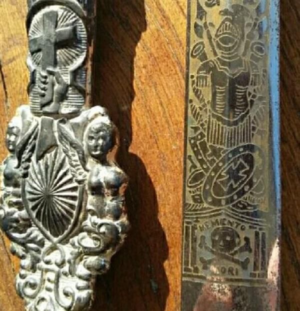 Antigua Espada ceremonial Masónica - Templaria