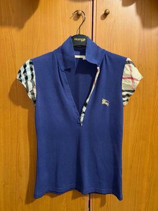 Maglietta polo a mezze maniche a palloncino donna