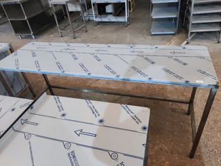 MESA DE ACERO LARGA INOX