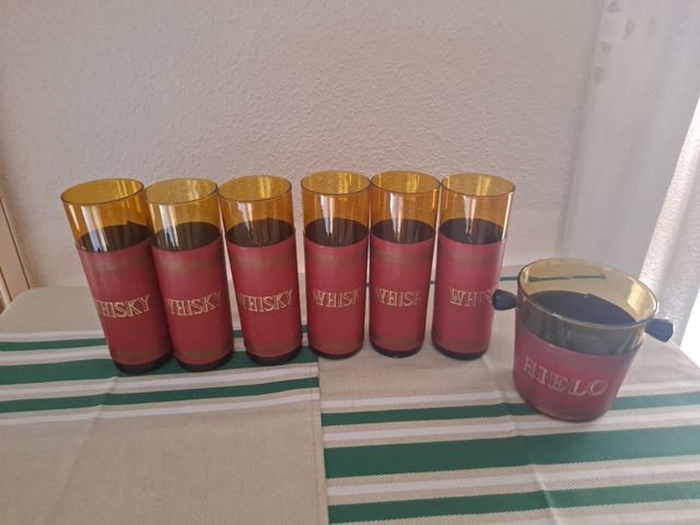 Servicio whisky vintage