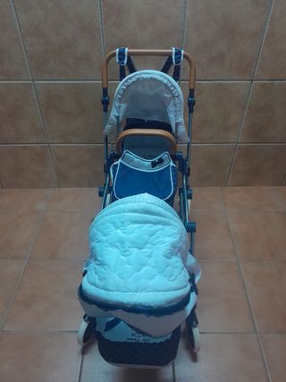 Carrito gemelar muñecas, de cuevas toys
