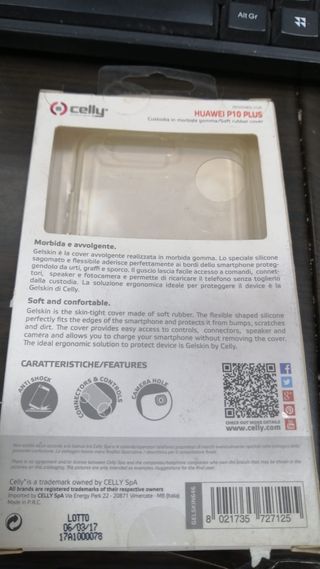 Custodia in gomma morbida per huawei p10 plus