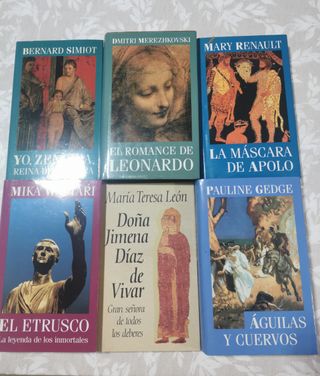 Lote de 6 libros de novela historica