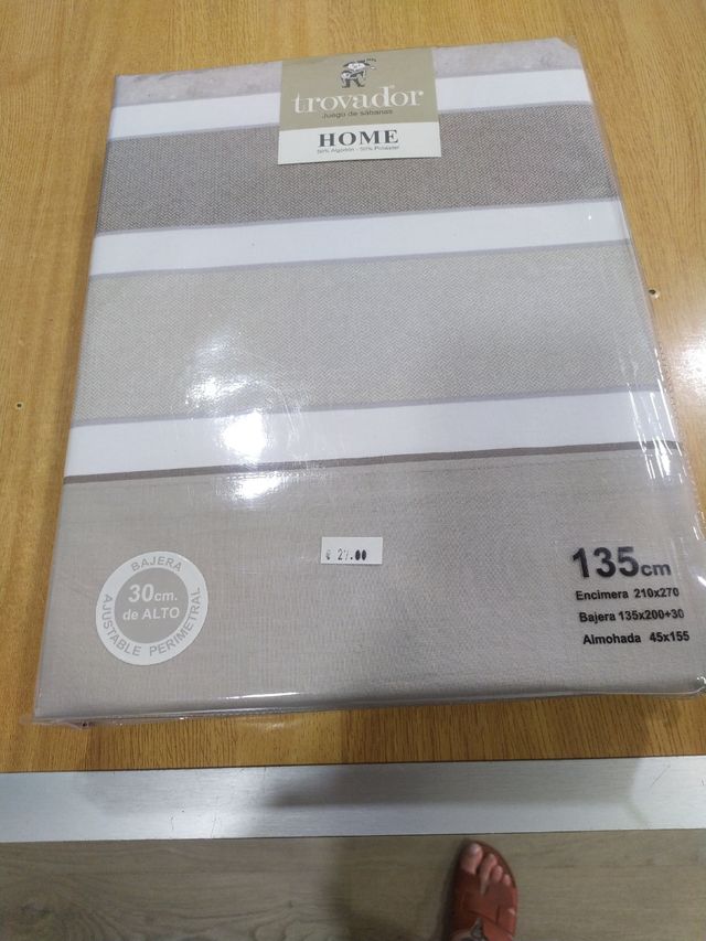 JUEGO DE SABANAS CAMA 135CM.