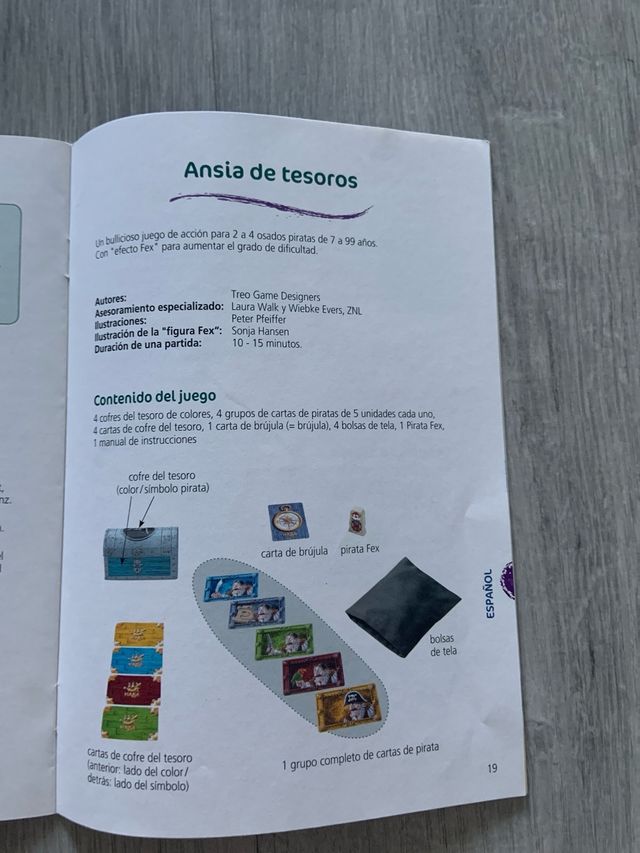 Juego busqueda del tesoro HABA