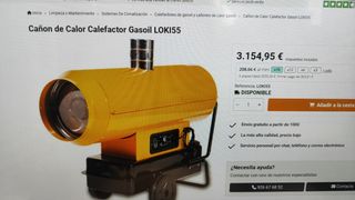 Cañón de calor calefactor gasoil LOKI55