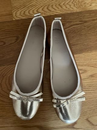 Bailarinas doradas talla 36