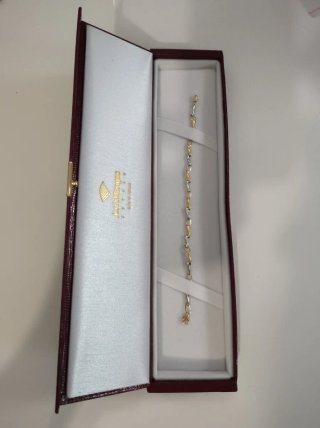 Pulsera oro bicolor