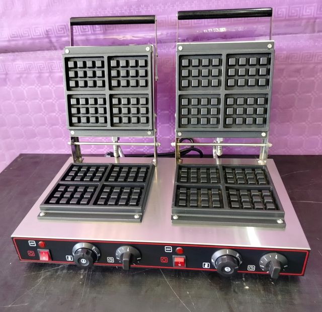 🏮TA∥ Gofrera Doble Eléc. - 8 gofres