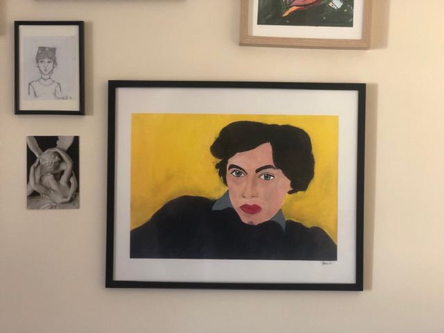 Libreria decorativa Pizarnik, formato A3, con poesie