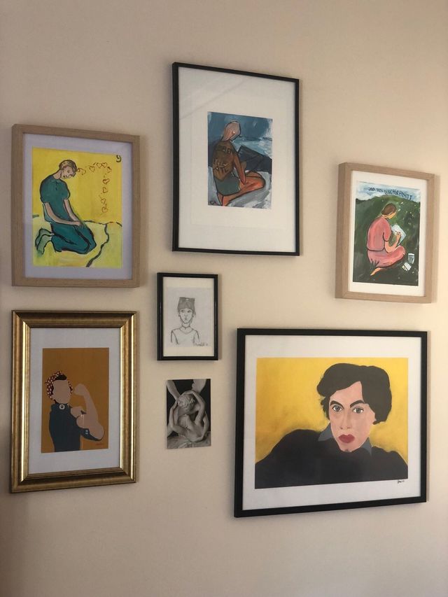 Libreria decorativa Pizarnik, formato A3, con poesie