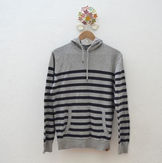 Jersey punto sudadera capucha rayas hombre talla L