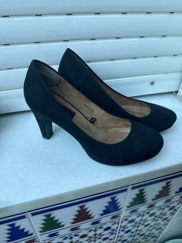 Zapato tacon negro mujer