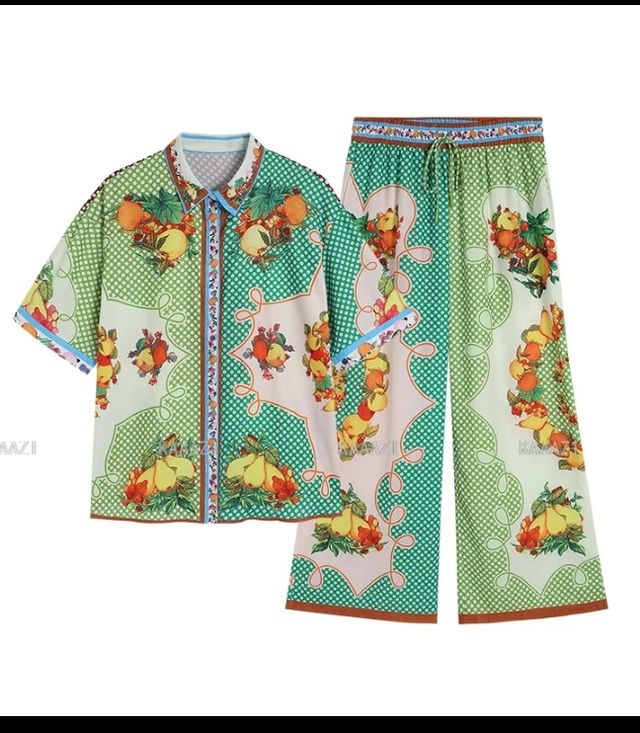 Conjunto blusa y pantalón Palazzo T.XL