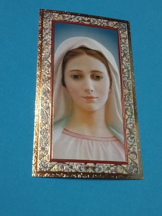 numero 40 immaginette Maria  con preghiera