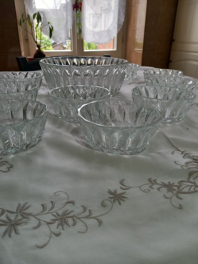 Servizio Coppine vetro lavorato 