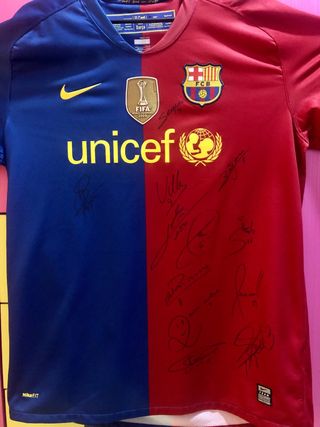 Camiseta firmada fcb