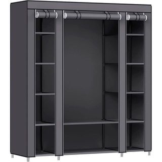 Armario de Tela Gris Vestidor 170x150x45 Cm NUEVO