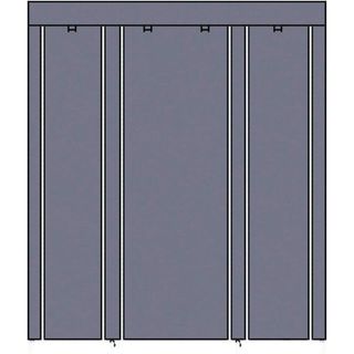 Armario de Tela Gris Vestidor 170x150x45 Cm NUEVO