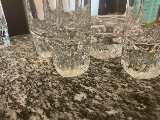 Glacette cristallo e 6 bicchieri cristallo