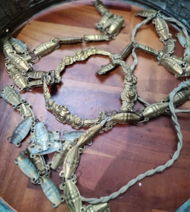 Preciosa Lámpara de bronce Art Decó