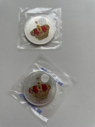Moneda Proclamacion 10 Aniversario Rey