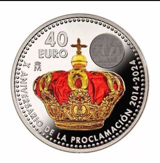 Moneda Proclamacion 10 Aniversario Rey