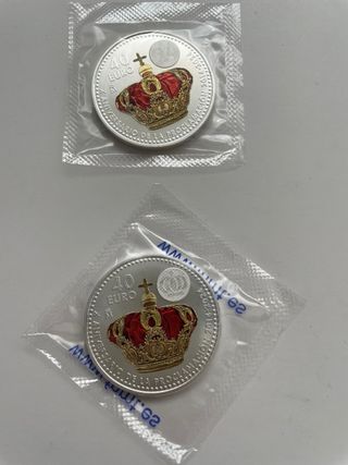Moneda Proclamacion 10 Aniversario Rey