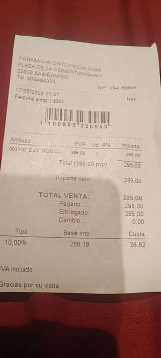 Rodillera articulada lesión de rótula 
