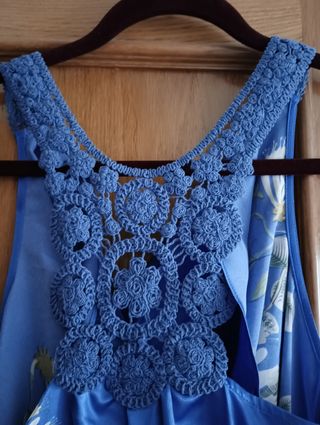 Camiseta tirantes crochet Desigual