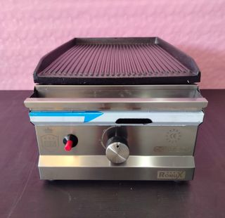 ♨️ RX - Plancha Hierro Ranurada [30 cm] Gas
