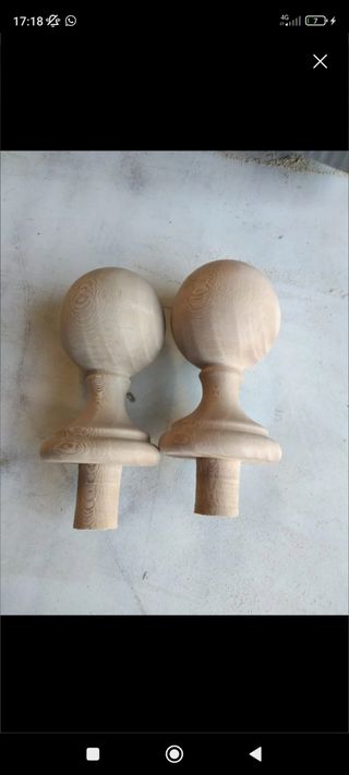 Bolas redondas madera