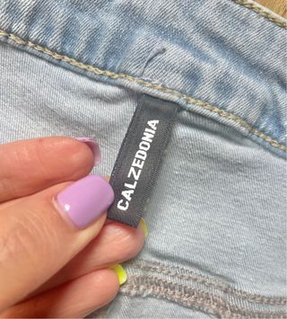 Leggings elasticos metalizados plateados