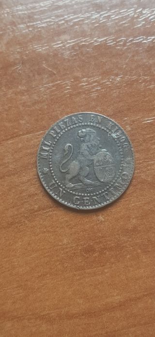 Moneda antigua 1870