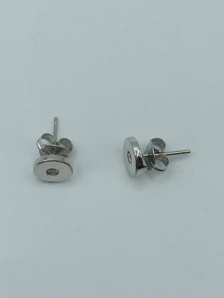 PENDIENTES ORO BLANCO 18 KT CON DIAMANTES