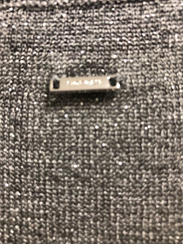 Cárdigan corto plateados de Morhan, talla L