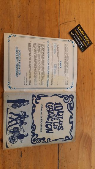 ÍDOLOS DE LA CANCIÓN ANTIGUO ÁLBUM CROMOS COMPLETO
