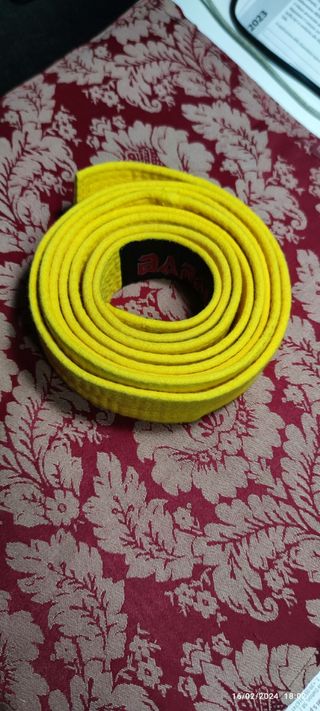cintura karate judo gialla