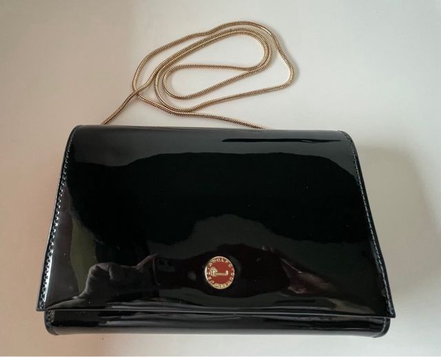 Bolso Adolfo Dominguez. Charol verde