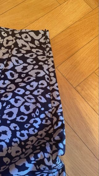 Falda larga estampado de leopardo