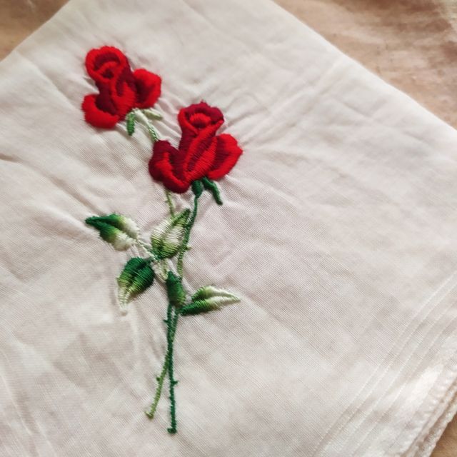 Pañuelos bordados antiguos