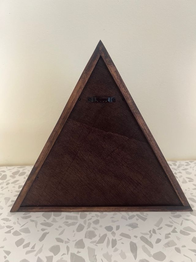 Estanteria artesanal triangular decoracion lunas