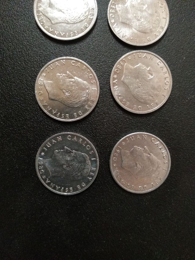 10 monedas 50 céntimos 1980