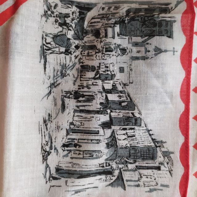 Pañuelos antiguos ,pintados