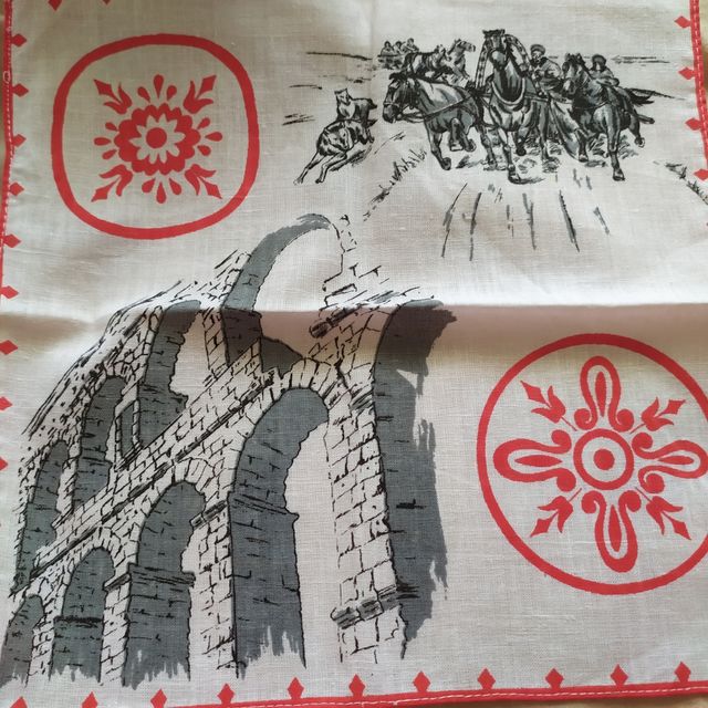 Pañuelos antiguos ,pintados