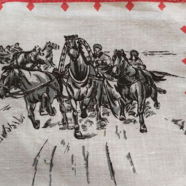 Pañuelos antiguos ,pintados