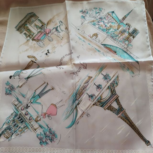 Pañuelos antiguos ,pintados