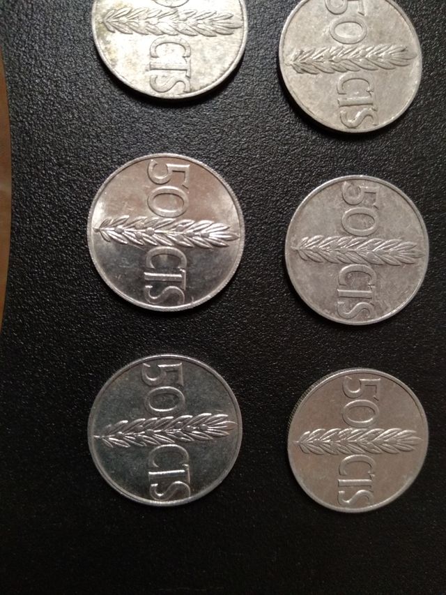 8 monedas 50 céntimos Franco 1966