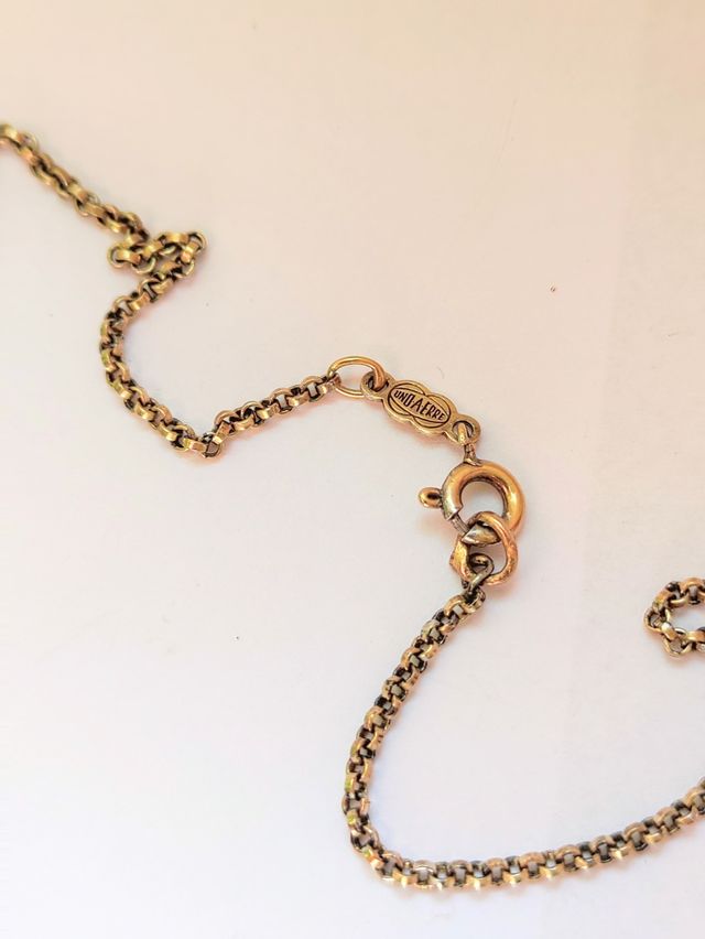 collana Unoaerre argento 925 doarata